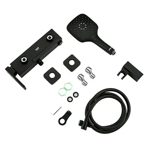 Смеситель для ванны короткий гусак черный Gappo 1/4 G3217-6 Черный матовый - фото 7