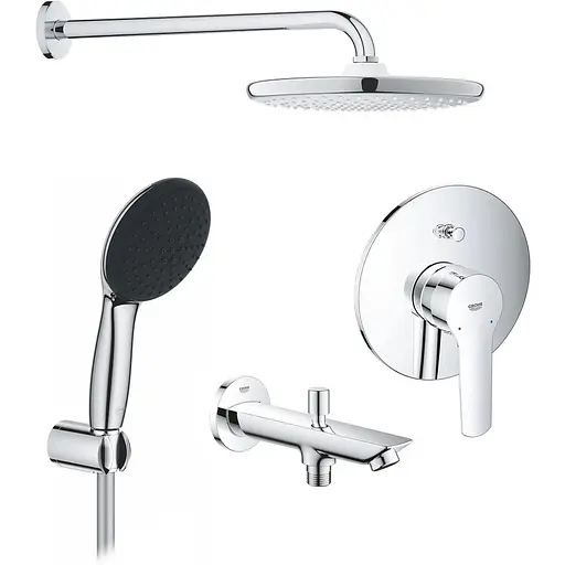 Душева система прихованого монтажу Grohe QuickFix Start UA202803R3, Хром - фото 1