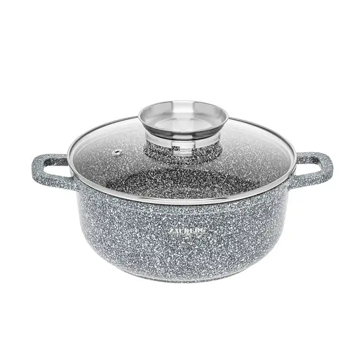 Набор кастрюль 3020/22/24-SN из 3 предметов с мраморным покрытием (2.3 л, 3.2 л и 4.5 л), Zauberg Серый 87702 - фото 5