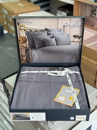 Постільна білизна Sartoria Grey Сатин Преміум Sarev pbe0051694 - фото 2