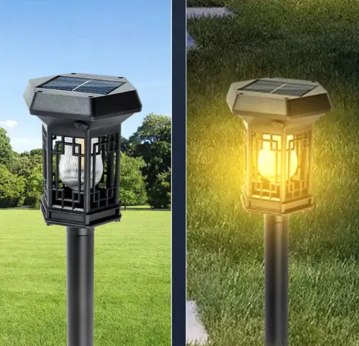 Вуличні садові сонячні світильники Ground Plug Light YT-885B 4 шт. на сонячних батареях підсвічування газону - фото 4