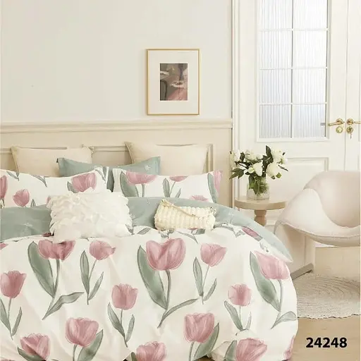 Комплект постільної білизни Viluta євро ранфорс 24248 100% бавовна - фото 1