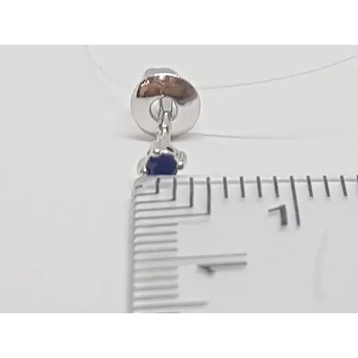 Срібна моносережка пуссета Dear з фианитом. 3004.10С - фото 2