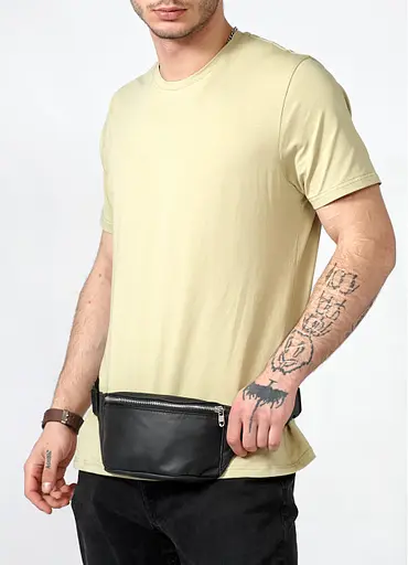 Чоловіча сумка на пояс (бананка) Sambag 30,5х14 см 000148032 - фото 10