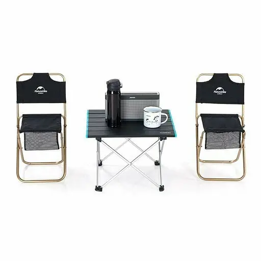 Розкладний туристичний стіл Naturehike NH19Z008-Z алюміній (Сірий) розмір S - фото 3