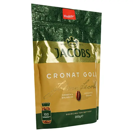 Кава розчина сублімована Jacobs Cronat Gold 200 г - фото 3