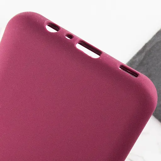 Чохол Lakshmi Silicone Cover Full Camera AAA для Samsung Galaxy A06 Бордовий/Plum - фото 7