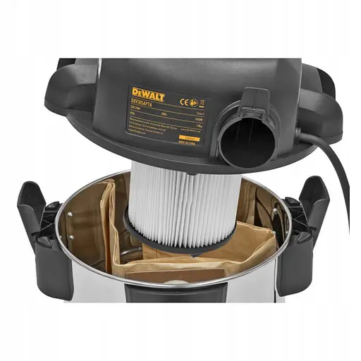 Пылесос профессиональный DeWalt 750 Вт 2400 л/мин контейнер 30 л 8,4 кг - фото 4