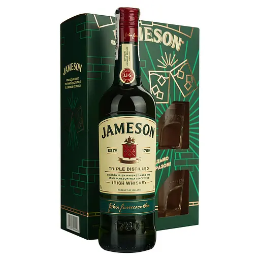Набор Виски Jameson Irish Whiskey 40%, 0,7 л + 2 бокала (304763) - фото 2