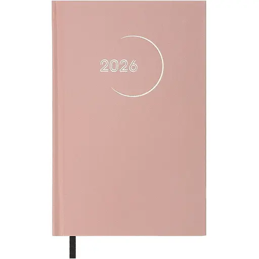 Ежедневник датированный Buromax Madam 2026 A5 бумвинил светло-розовый (BM.21170-43)