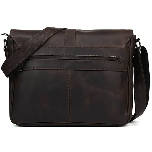 Шкіряна чоловіча сумка через плече TARWA 36,5х30х11 см nsa0001254 - фото 4