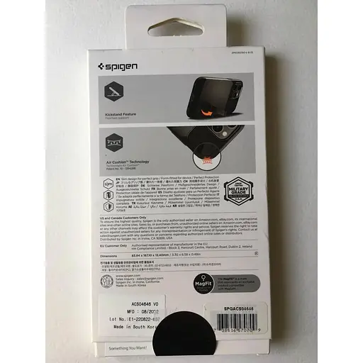 Оригинальный противоударный чехол Spigen Slim Armor (MagFit) MagSafe для iPhone 14 Pro Max (6.7") Gunmetal (ACS04646) - фото 5