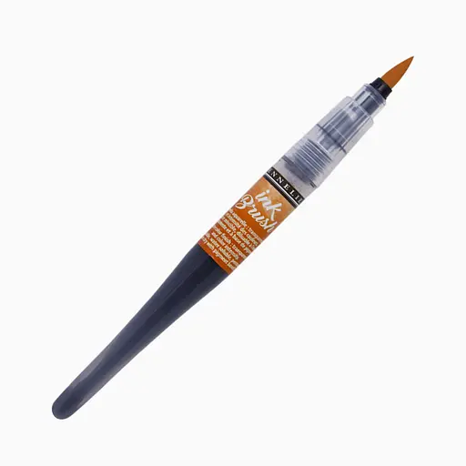 Ручка-кисть с чернилами Sennelier Ink Brush, Желтая охра (Yellow ochre)