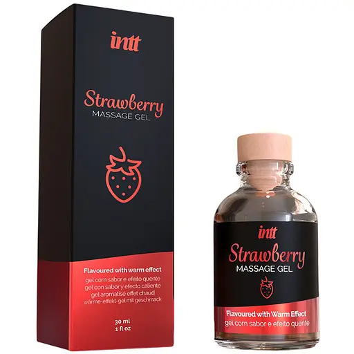 Масажний гель INTT зі смаком полуниці 30 мл - фото 2