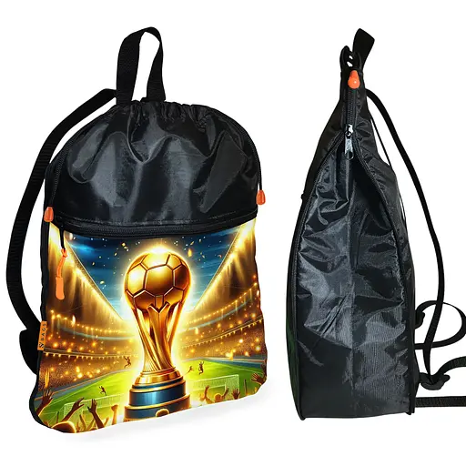 Рюкзак-мішок для школи з футбольний кубок дитяча сумка для взуття та спортивного одягу (01472)