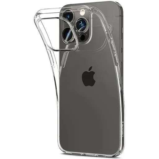 Оригинальный прозрачный силиконовый чехол Spigen Liquid Crystal Flex для iPhone 14 Pro Crystal ACS04663 - фото 2