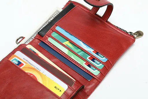 Женский кожаный кошелек Vintage 9х12х4 см acs0015302 - фото 9