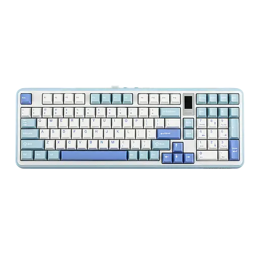 Клавиатура MechLands Vibe99 Cream Mint Switch RGB White/Blue - фото 2