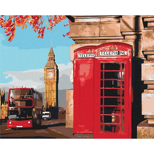 Картина за номерами Лондонський куточок Brushme 40x50 см кольорова 000221486