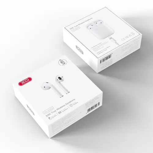 Навушники бездротові XO ES23 bluetooth headset ( with wireless charging function) білі - фото 7