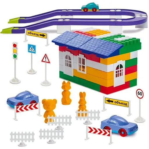 Конструктор Colorplast Лидер №6 250 деталей 1-055  - фото 1