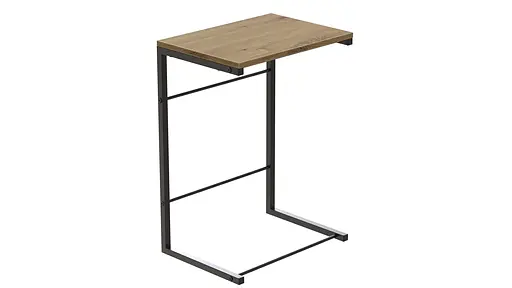 Столик Терри Ferrum-decor 650x440x330 Черный металл ДСП Дуб Артизан 16 мм (FRD-104653) - фото 2