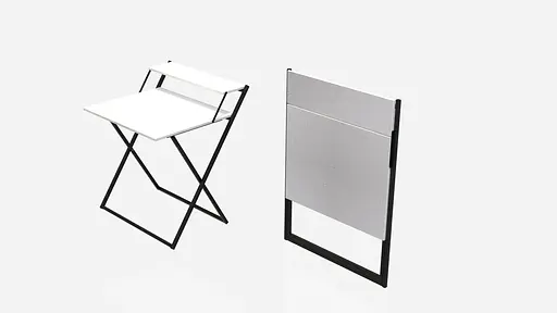 Стіл трансформер Компакт 4 750x790x720 Чорний метал ДСП Біле 16 мм FRD-104690 - фото 5