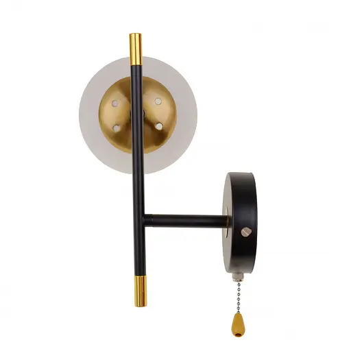 Стильное Бра Brille на 1 лампочку BR-01 474W/1 E27 AB/BK - фото 5