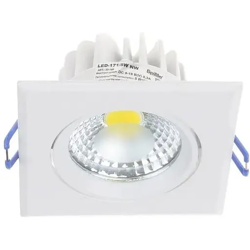 Світильник стельовий Brille LED врізний LED-171/5W NW WH 32-189