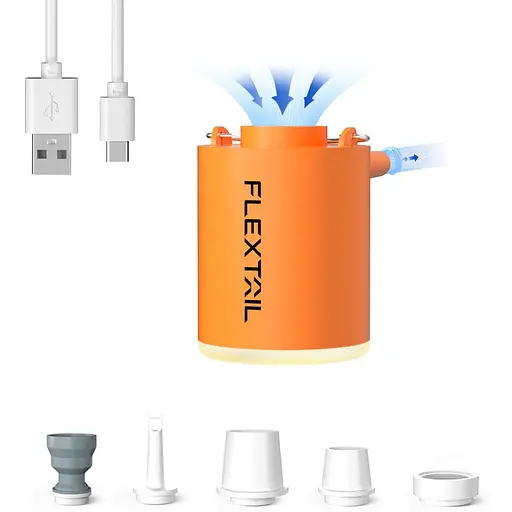 Насос-ліхтар кемпінговий Flextail Tiny Pump Х, помаранчевий - фото 2