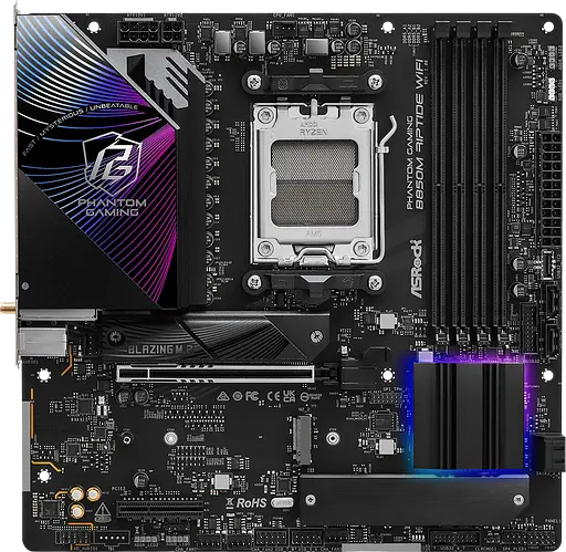 Материнська плата ASRock B850M RIPTIDE WIFI Socket AM5 - фото 2