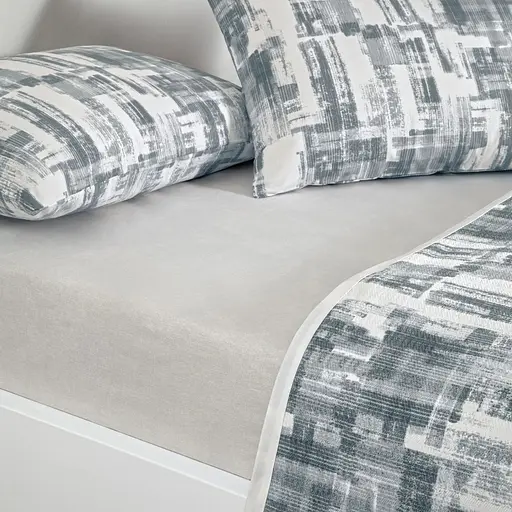 Постельное белье с покрывалом-пике Jamie Grey / простыня на резинке Tac pbe0051410 - фото 3