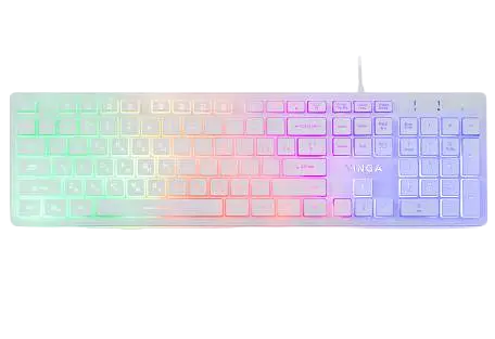 Клавіатура Vinga KB410 White