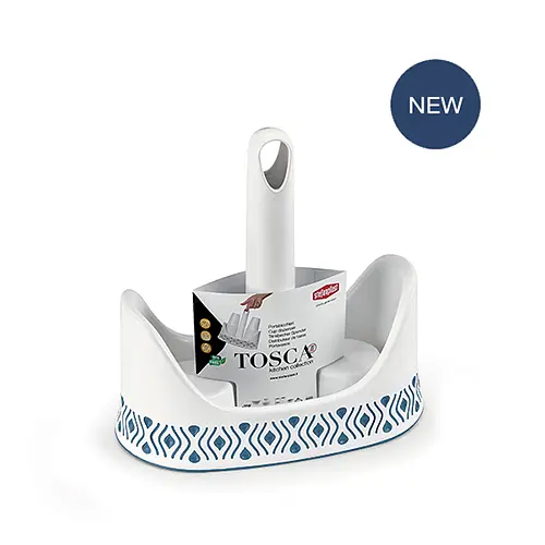 Тримач для стаканів TOSCA біло-синій (55901)