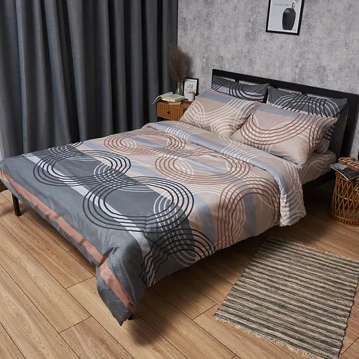 Комплект постельного белья Moon&Star Микросатин Premium Free Spirit King Size 220x240 наволочки 4х70х70 - фото 1