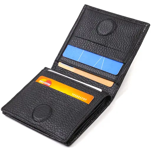 Мужской кожаный кошелек Canpellini 9.5х10.2х1 см acs0025717 - фото 3