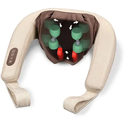 Beurer Масажер Beurer для шиї, від мережі, 1,823кг, 2 режими, підігрів, бежевий