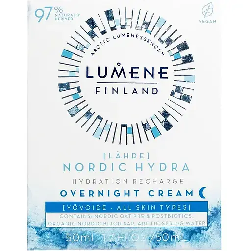Ночной увлажняющий крем Lumene Lahde Hydration Recharge, 50 мл (8000020066655) - фото 2