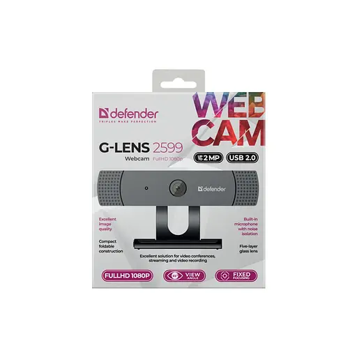 Веб-камера Defender G-lens 2599 FullHD 1080p (63199) - фото 9