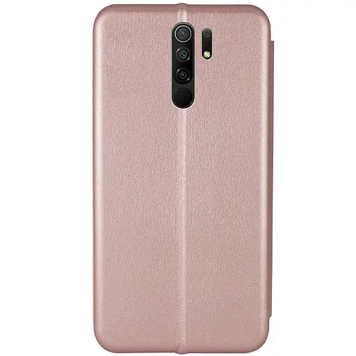 Кожаный чехол-книга Classy для Xiaomi Redmi 9 Rose Gold - фото 3