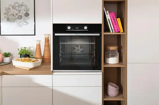 Духовой шкаф электрический Gorenje 77 л A дисплей ф-я без добавления жира черный - фото 2