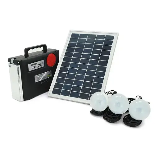 Зарядная станция Silver Toss ST1980 + солнечная панель + лампы  + фонарь