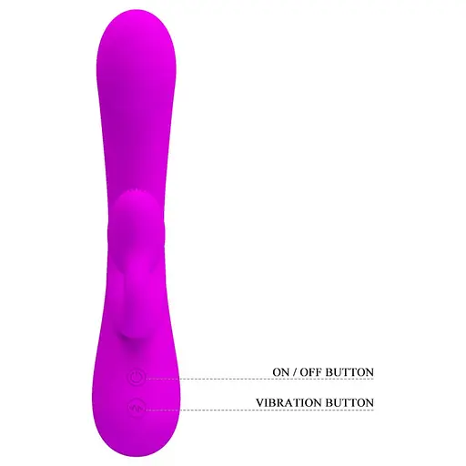 Вібратор-кролик Pretty Love Full Cover Silicone Sincere 17 см фіолетовий - фото 3
