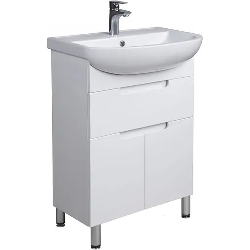 Тумба Мойдодир Тетріс 60 з умивальником Arteco 60 Білий - фото 1