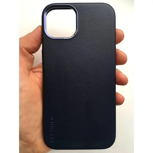 Оригинальный кожаный чехол Decoded Leather Case MagSafe для Apple iPhone 13 (6.1") Matt Navy Blue - фото 8