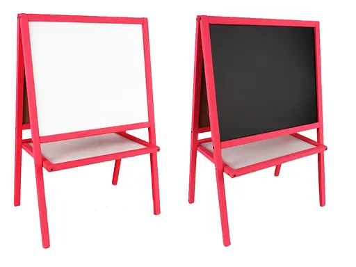 Мольберт двусторонний магнитный, MPKм3, окрашенный розовый