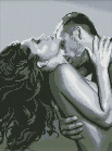 Алмазная мозаика на подрамнике Разгар страсти Ideyka 30х40см AMO7929 