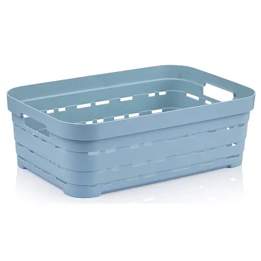 Корзина Idea Home Pyramid без крышки 8.2 л 36x24x12 см голубая (00615 Blue)