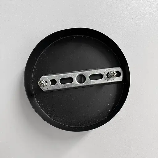 Одинарное круглое потолочное основание в черном цвете 10х2 см | Line F | Арт. BASE 1 BK - фото 2