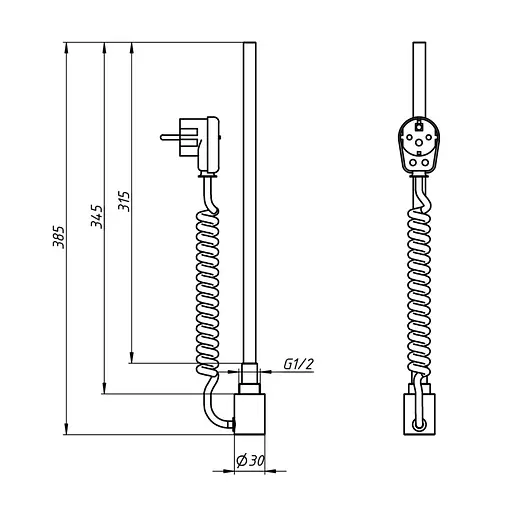 ТЕН Navin Basic 300W білий, з таймером 20-127031-3030 - фото 4
